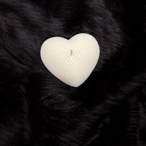 woven heart candle