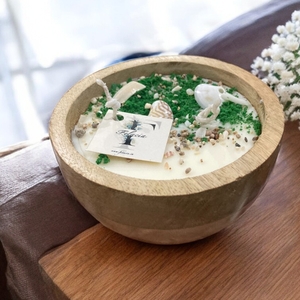 Round Dough Bowl Candle