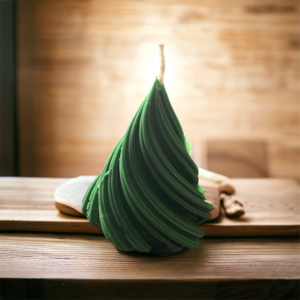 spriral christmas tree candle