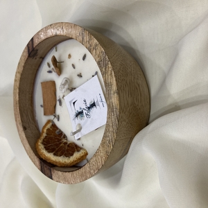 Round Dough Bowl Candle