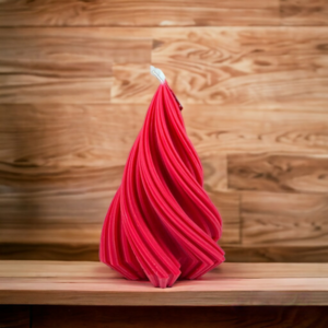 spriral christmas tree candle