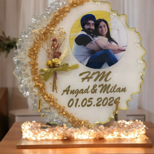 resin wedding frame