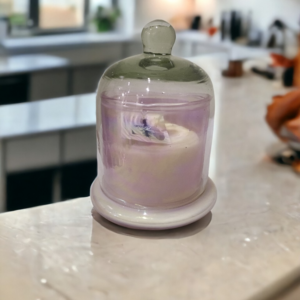 holographic bell jar candle