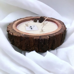 Wooden Log Candle