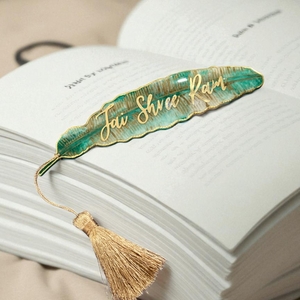 resin leaf bookmark
