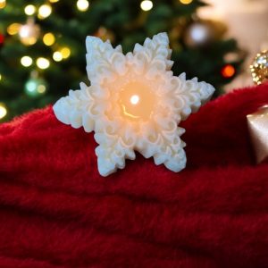 Snowflake candle