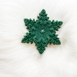Snowflake candle