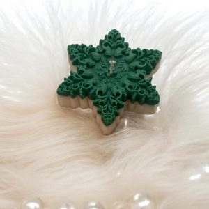Snowflake candle