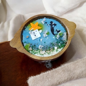 Beach gel candle