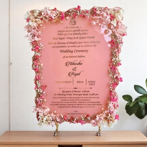 Resin Wedding Card