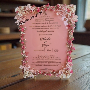 resin wedding card