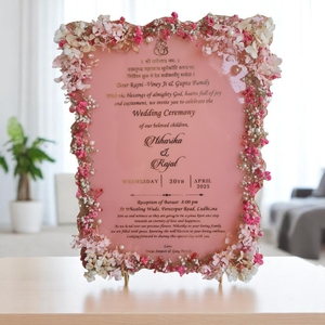 Resin Wedding Card