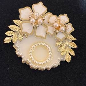 Silver Coin Resin Platter