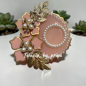 Silver Coin Resin Platter