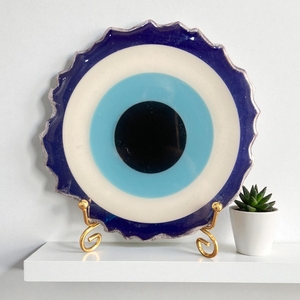 Handcrafted Resin Evil Eye Decor