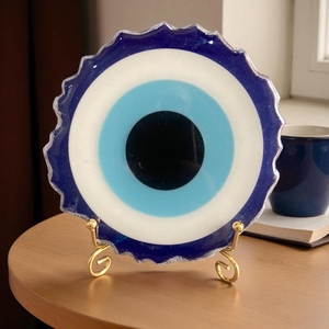 Handcrafted Resin Evil Eye Decor