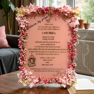 Resin Punjabi Wedding Sahe Chithi