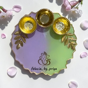 Resin Pooja Plate