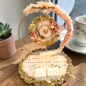 Handcrafted Resin Engagement Platter