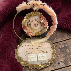 Handcrafted Resin Engagement Platter