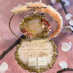 Handcrafted Resin Engagement Platter