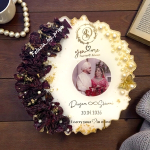 Personalized Resin Varmala Preservation Frame