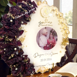 Personalized Resin Varmala Preservation Frame