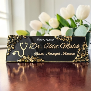 Luxury Resin Desk Name Plate