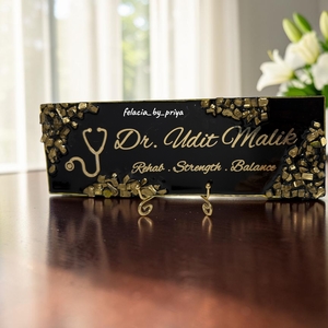Luxury Resin Desk Name Plate
