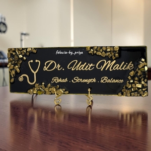 Luxury Resin Desk Name Plate