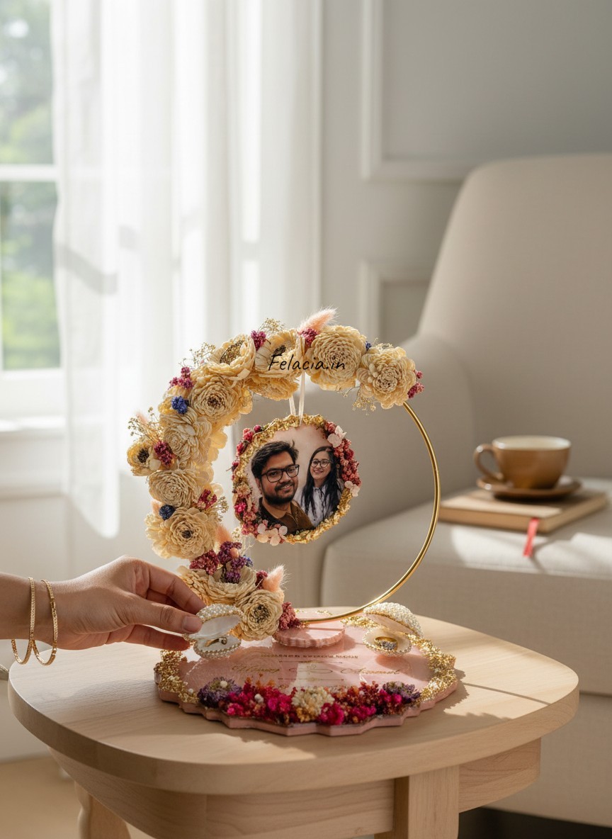 Resin Engagement Ring Platter (10")