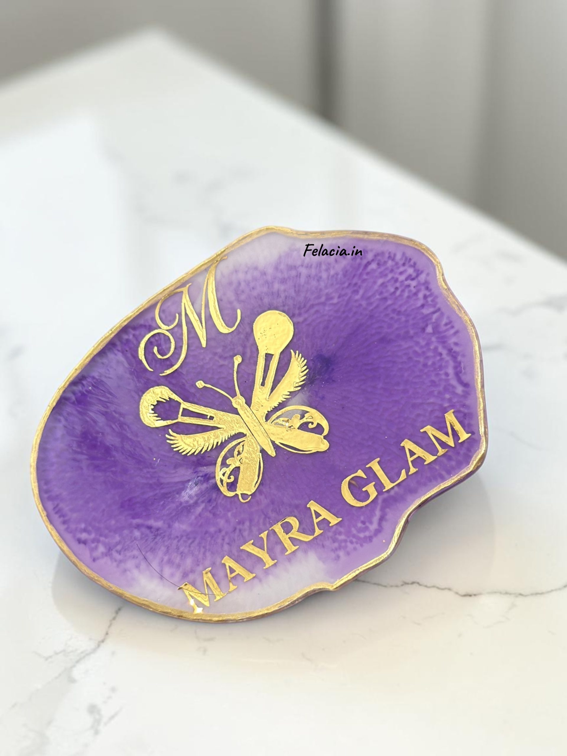 Personalized Agate Resin Mixing Palette