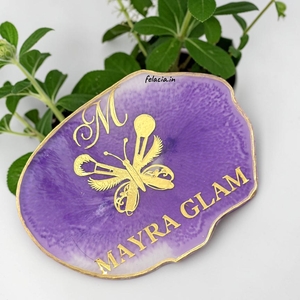 Personalized Agate Resin Mixing Palette