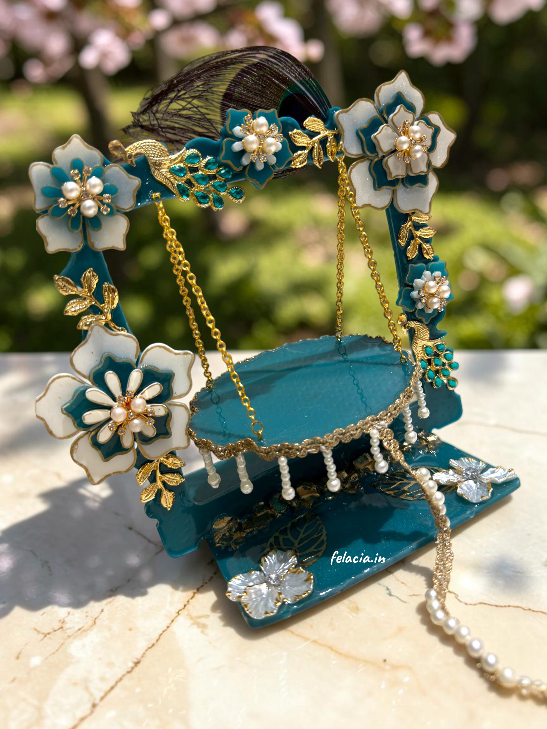 Resin Laddu Gopal Ji Jhula