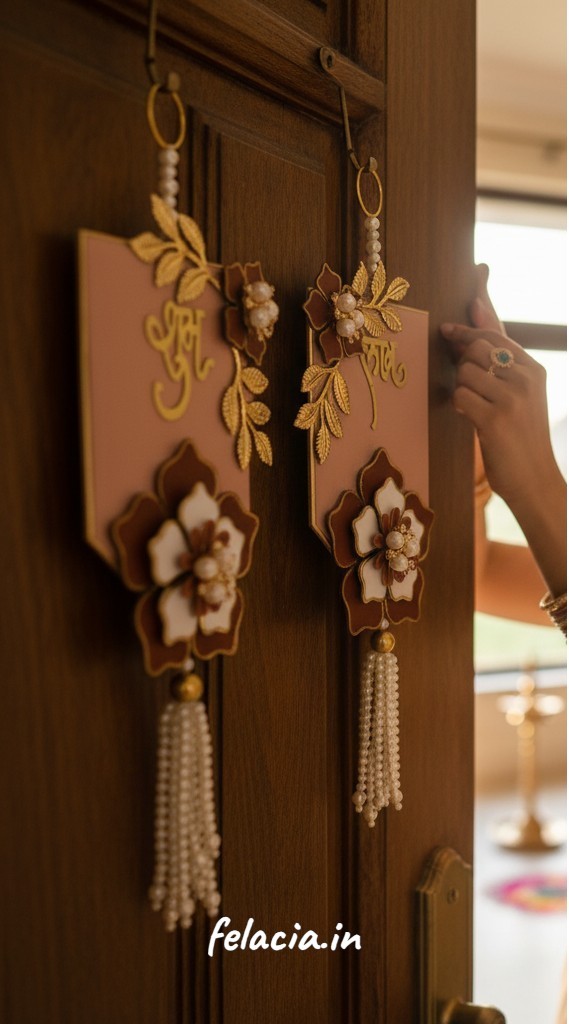 Handmade Resin Shubh Labh Hanging