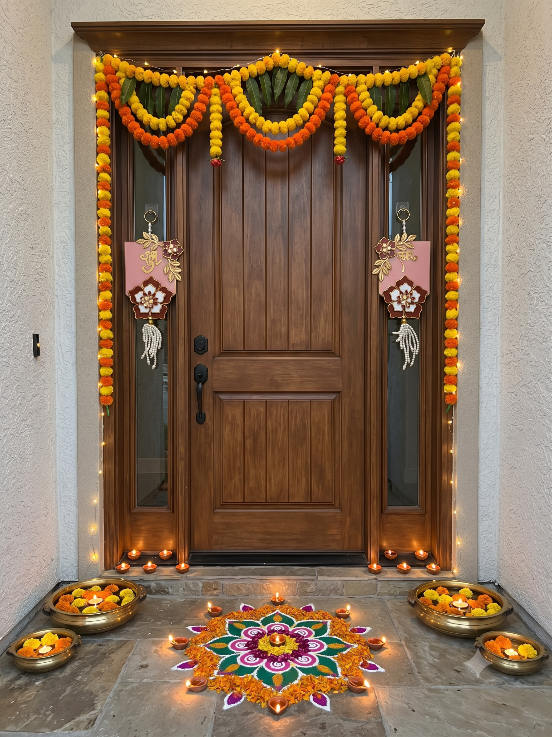 Handmade Resin Shubh Labh Hanging