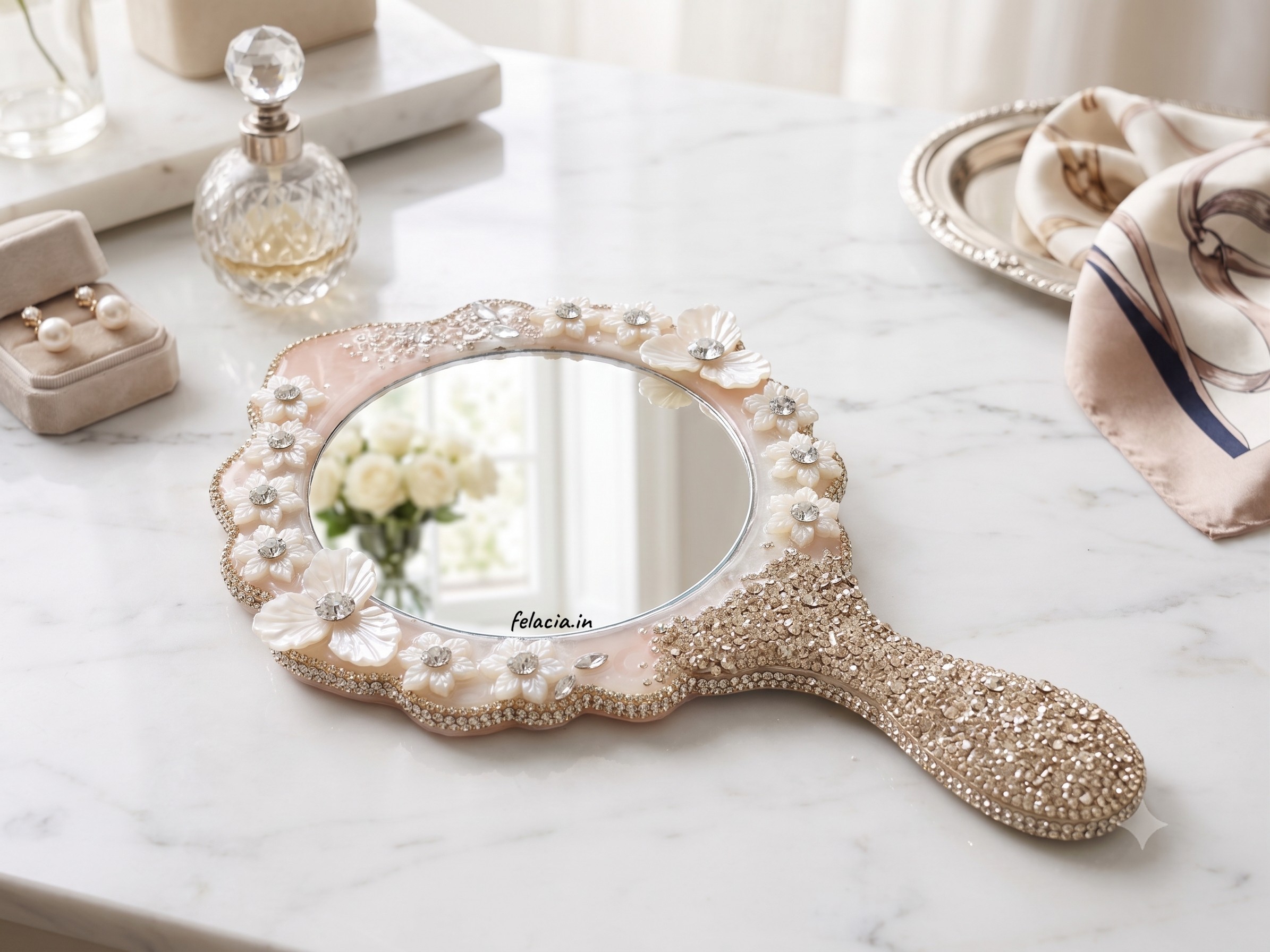 Luxury Resin Hand Mirror
