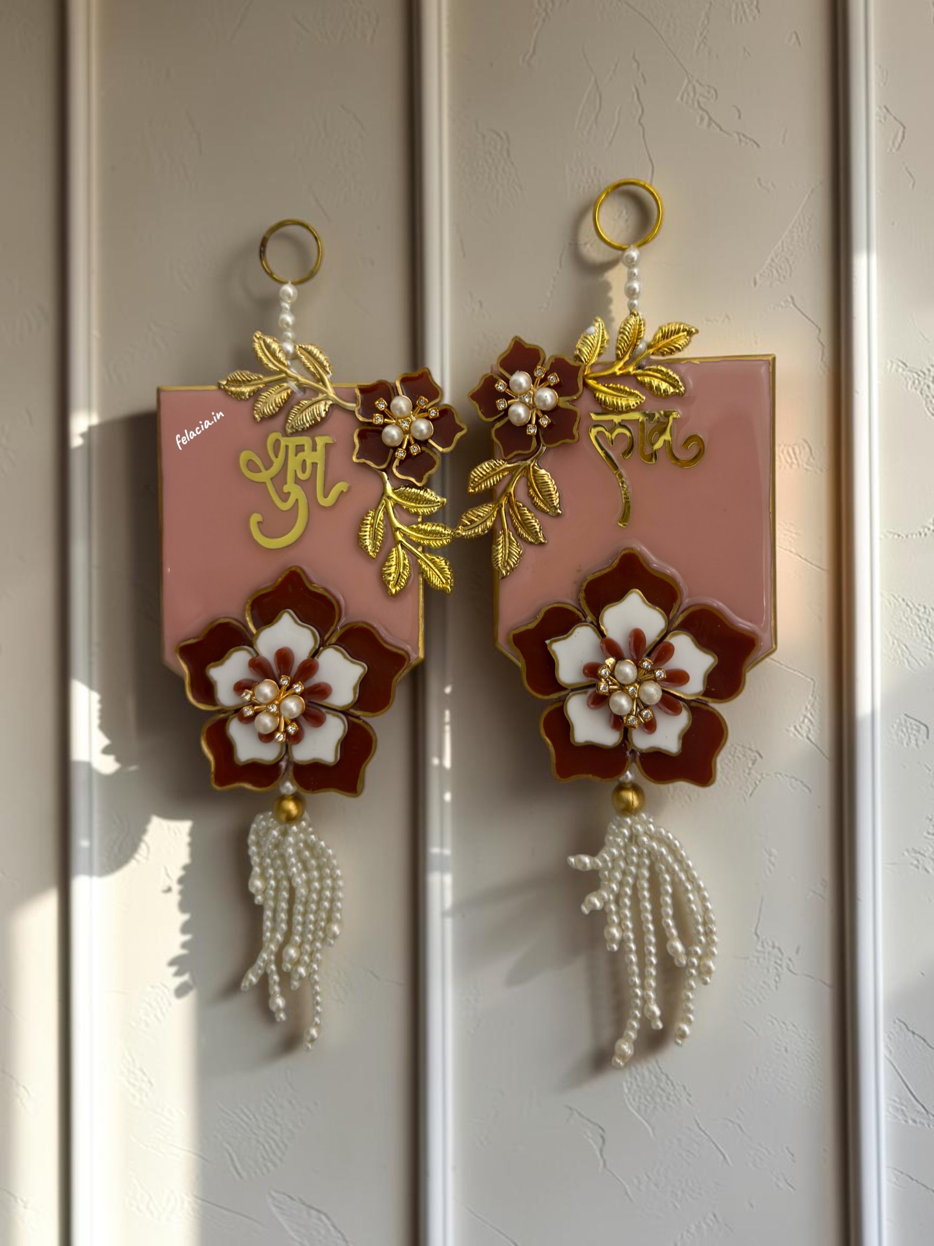 Handmade Resin Shubh Labh Hanging