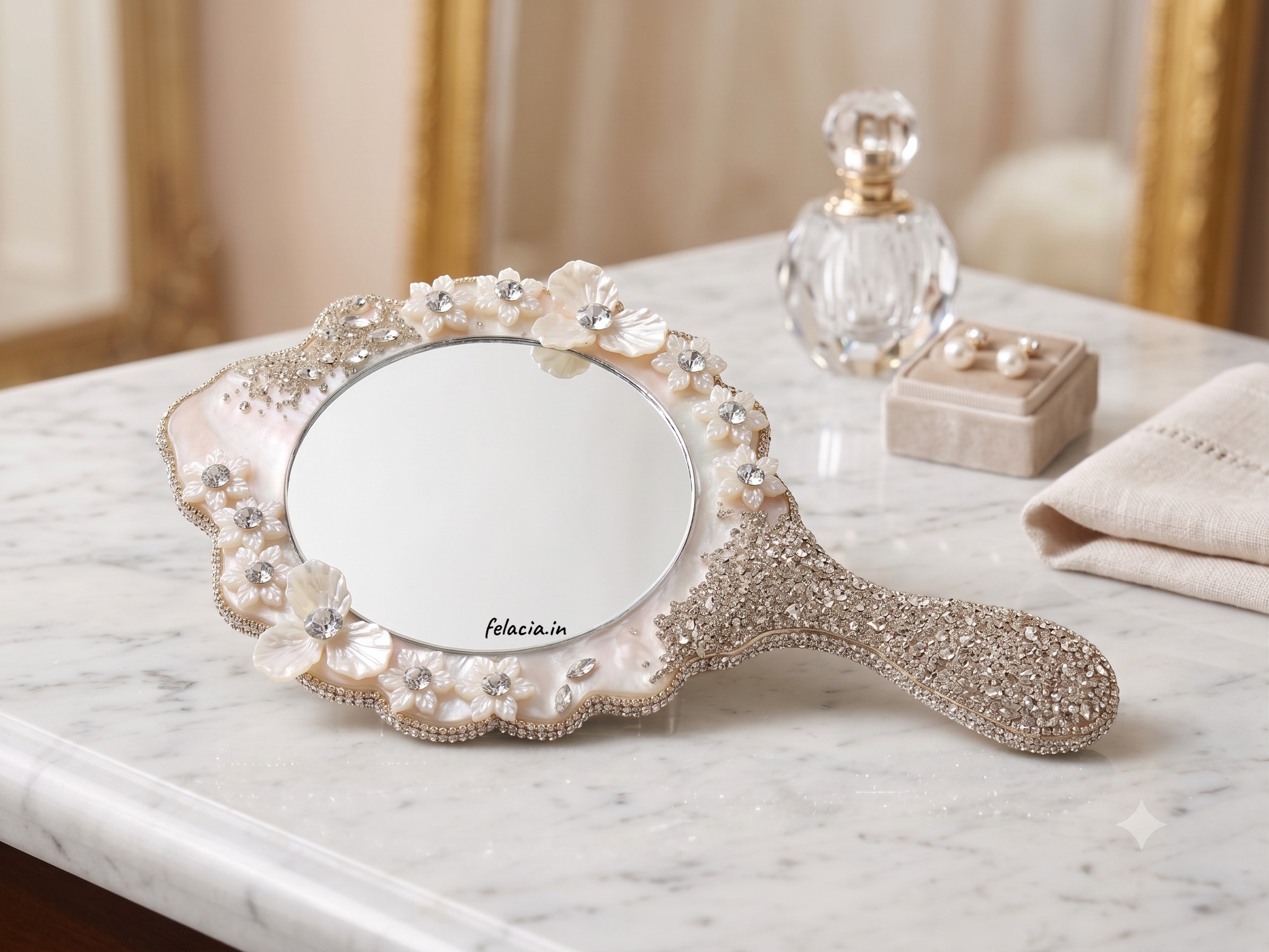 Luxury Resin Hand Mirror